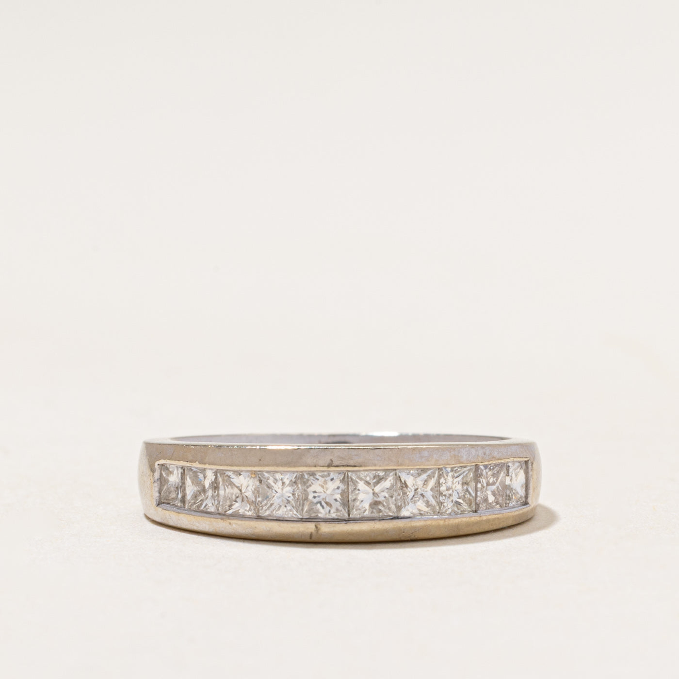 Semi Eternity Princess Cut Diamond Band | 0.75ctw | 2.50mm | SZ 6.5