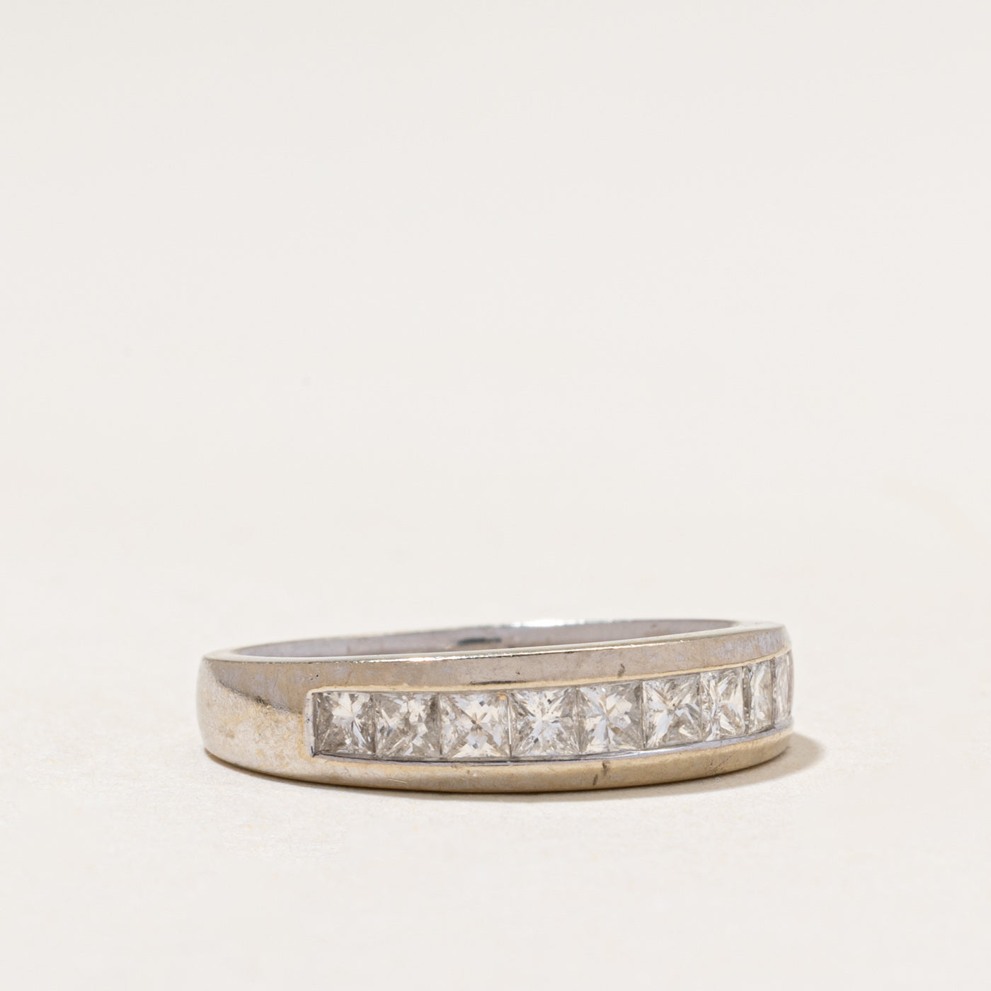 Semi Eternity Princess Cut Diamond Band | 0.75ctw | 2.50mm | SZ 6.5