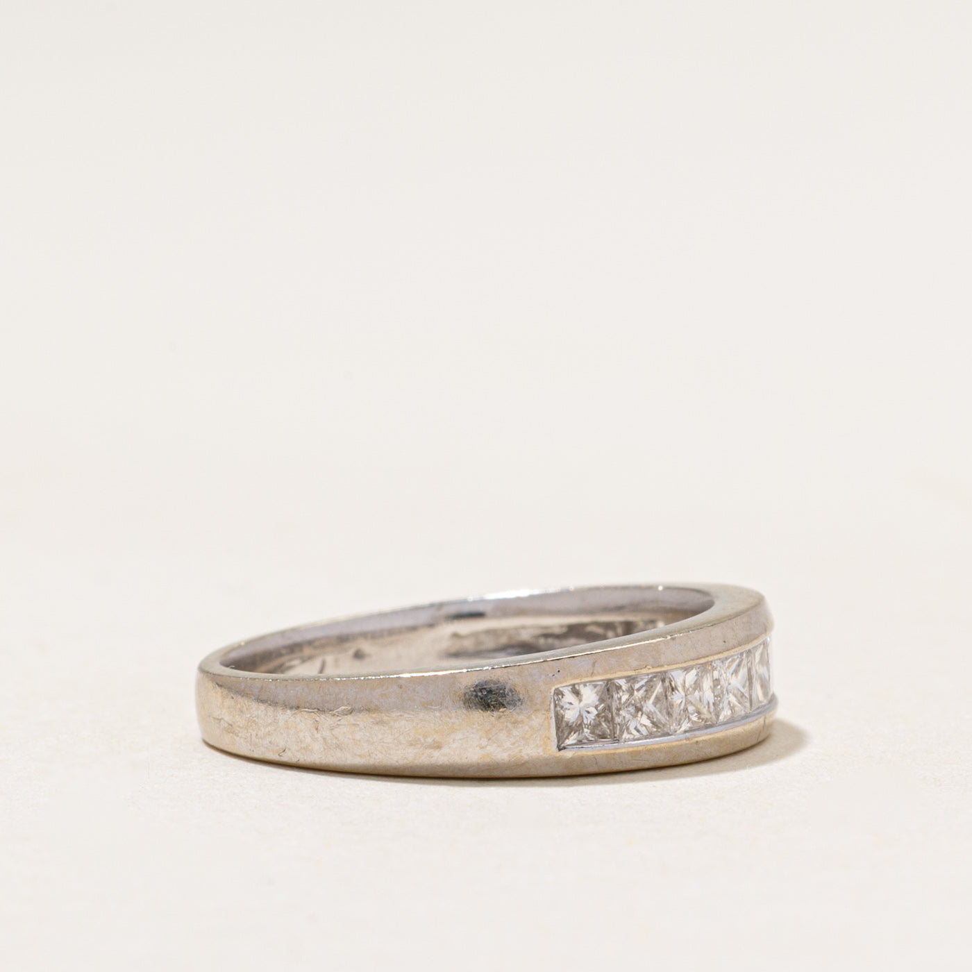 Semi Eternity Princess Cut Diamond Band | 0.75ctw | 2.50mm | SZ 6.5