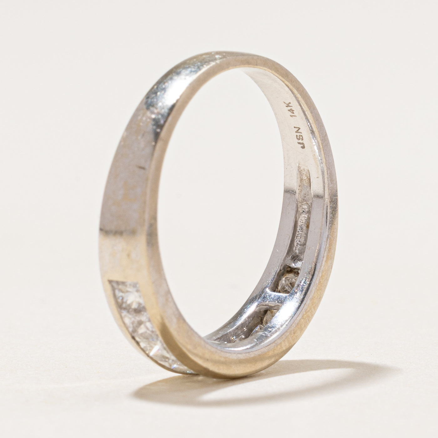 Semi Eternity Princess Cut Diamond Band | 0.75ctw | 2.50mm | SZ 6.5