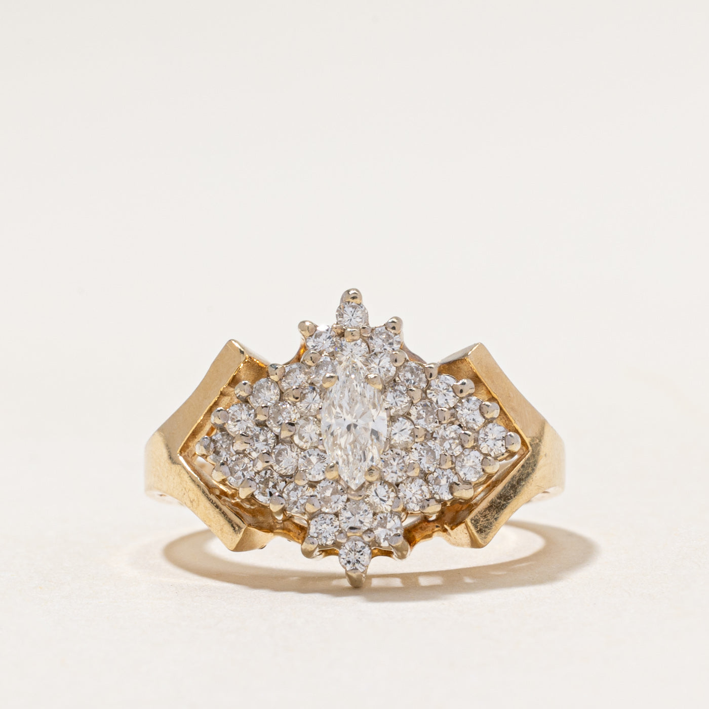 Marquise Cut Diamond Cluster Ring | 0.75ctw | SZ 6.25