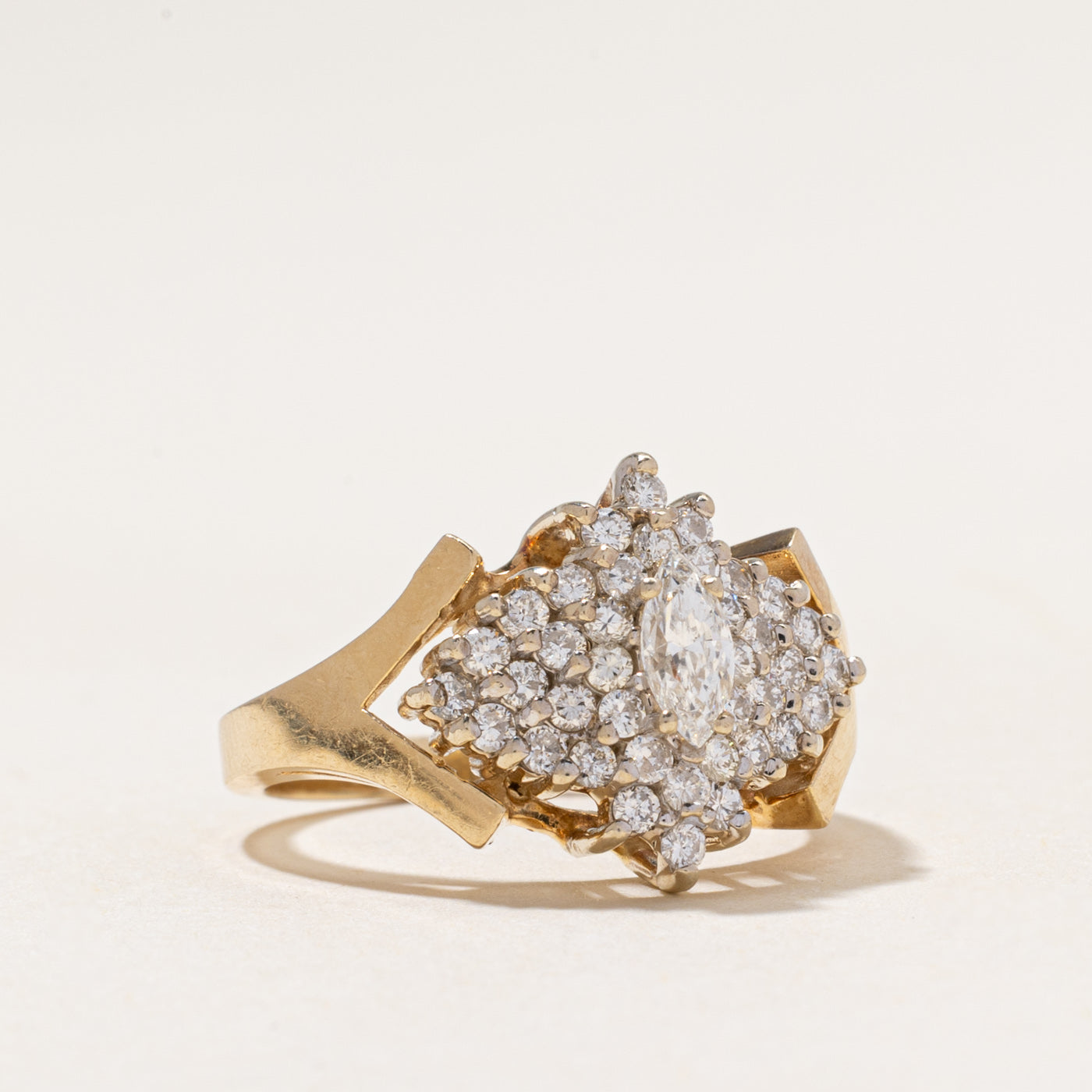 Marquise Cut Diamond Cluster Ring | 0.75ctw | SZ 6.25