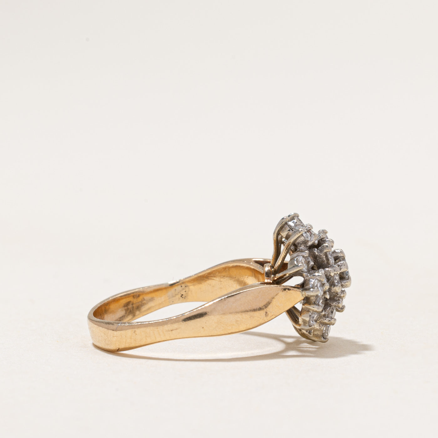 14k Diamond Cluster Ring | 0.73ctw | SZ 5.75