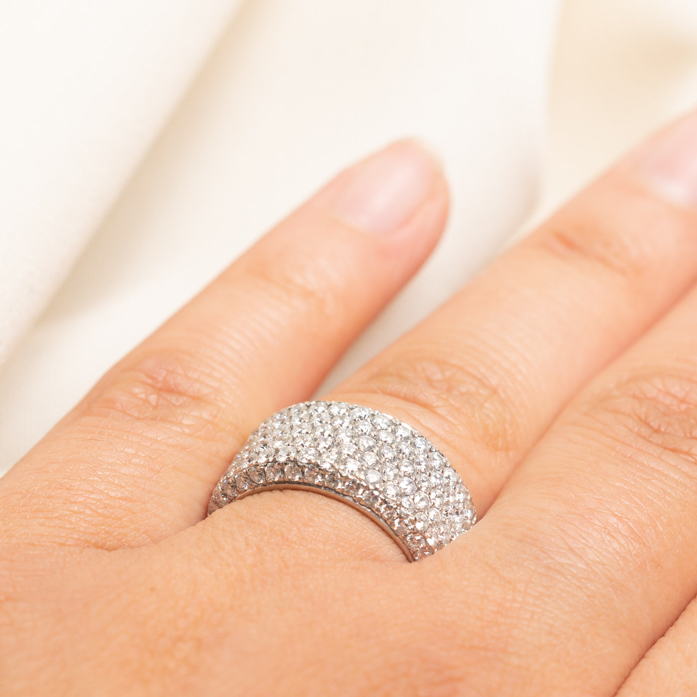 Pave Set Diamond Cluster Ring | 2.40ctw | SZ 7.5