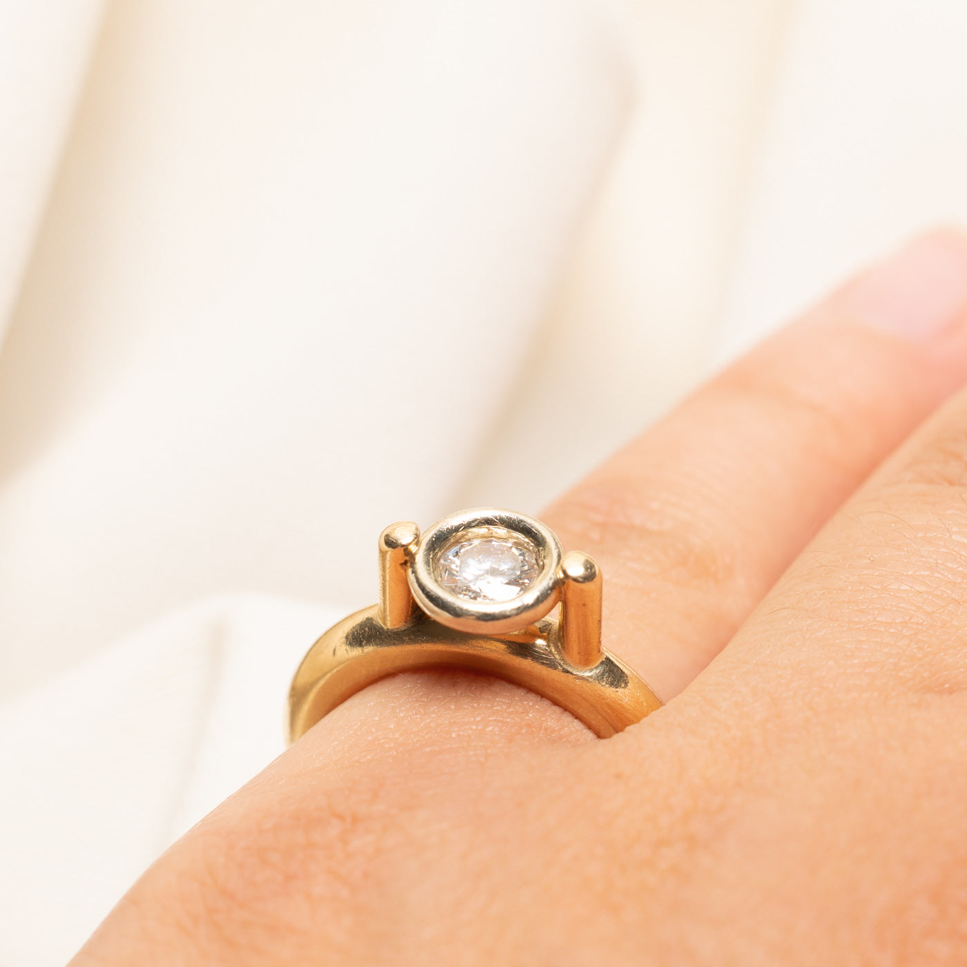 Bezel Set Solitaire Diamond Ring | 0.75ct | SZ 4.75