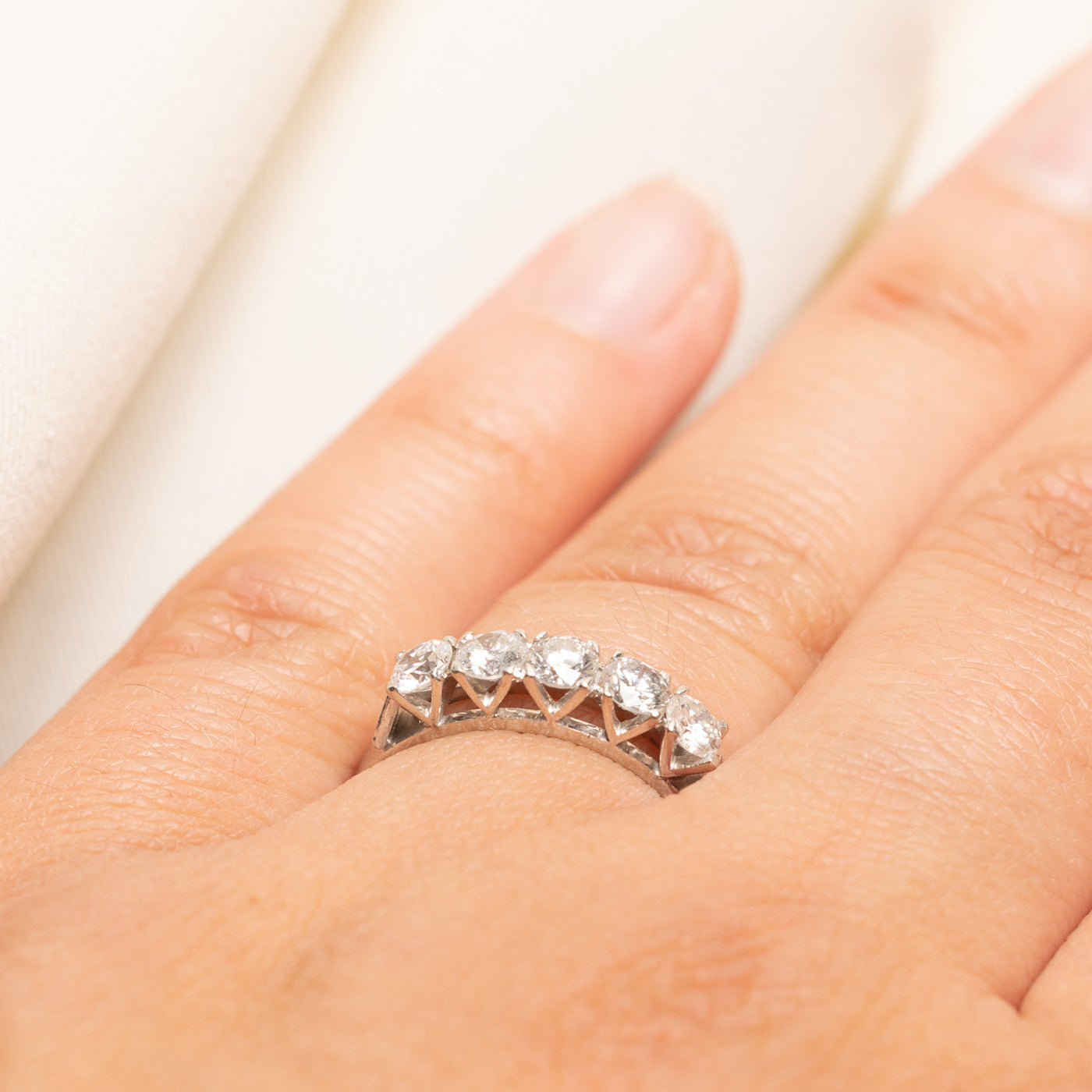 14k Five Stone Diamond Ring | 0.86ctw | SZ 7