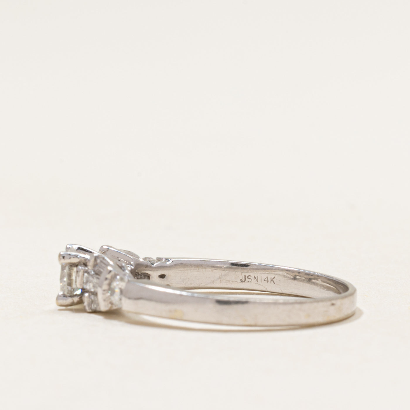 White Gold Diamond Accented Ring | 0.69ctw | SZ 6.5