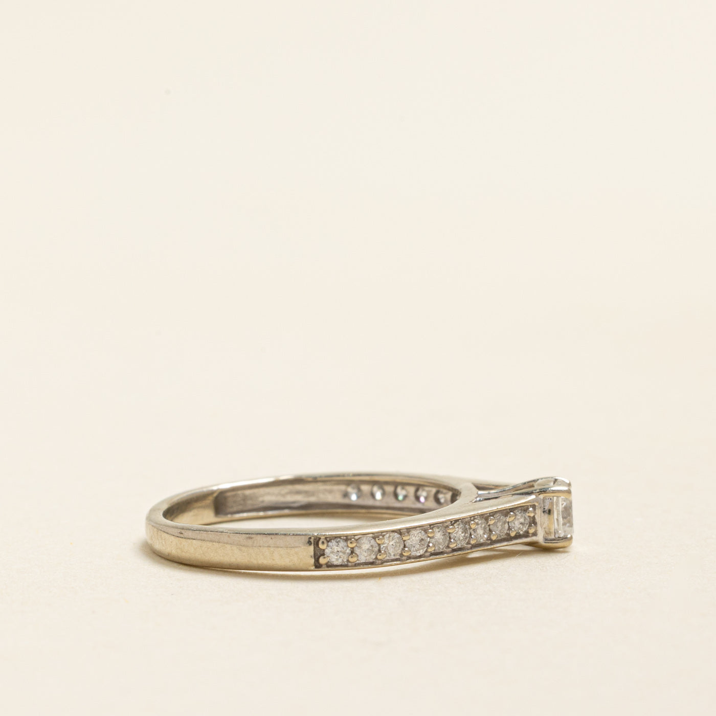 White Gold Diamond Accented Ring | 0.40ctw | SZ 5.25