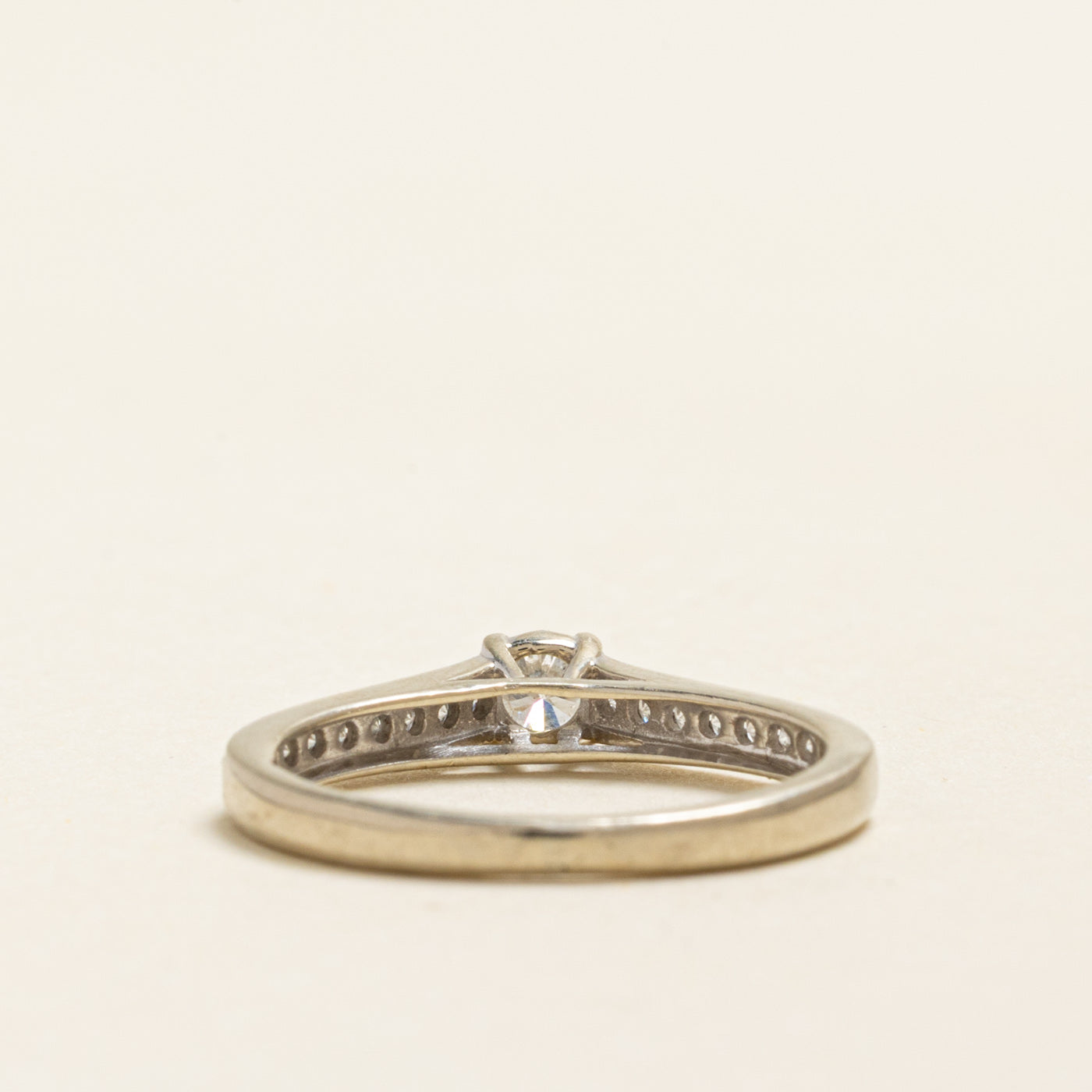 White Gold Diamond Accented Ring | 0.40ctw | SZ 5.25