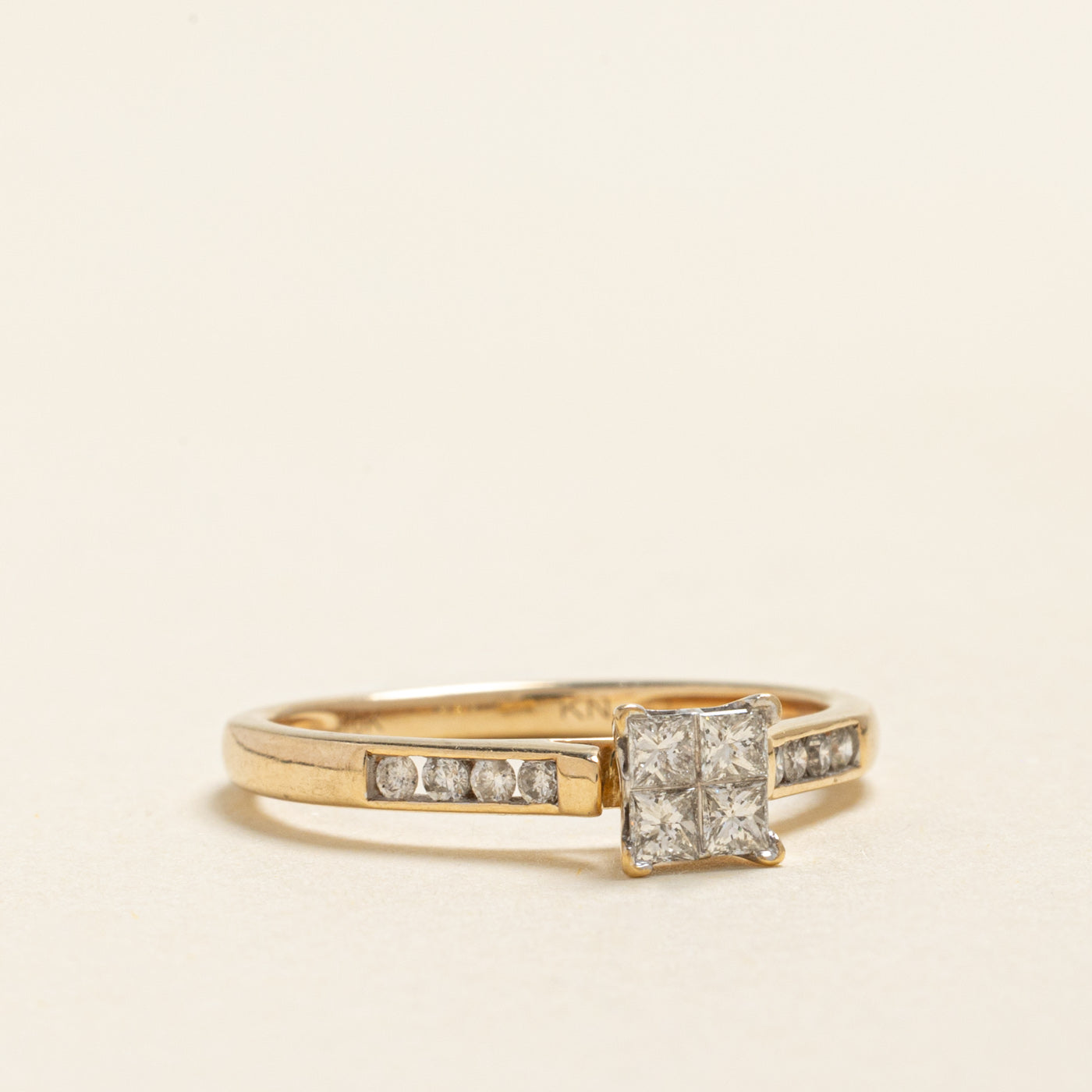 Princess Cut Diamond Accented Ring | 0.46ctw | SZ 7