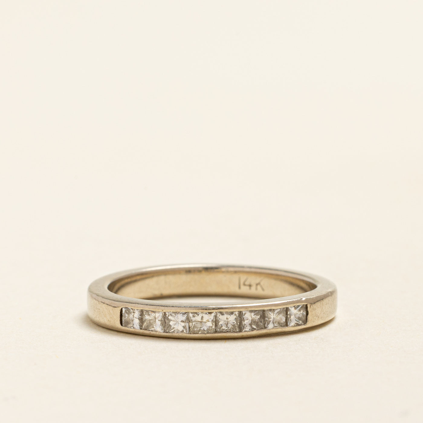 Semi Eternity Princess Cut Diamond Band | 0.64ctw | 2.60mm | SZ 6.25
