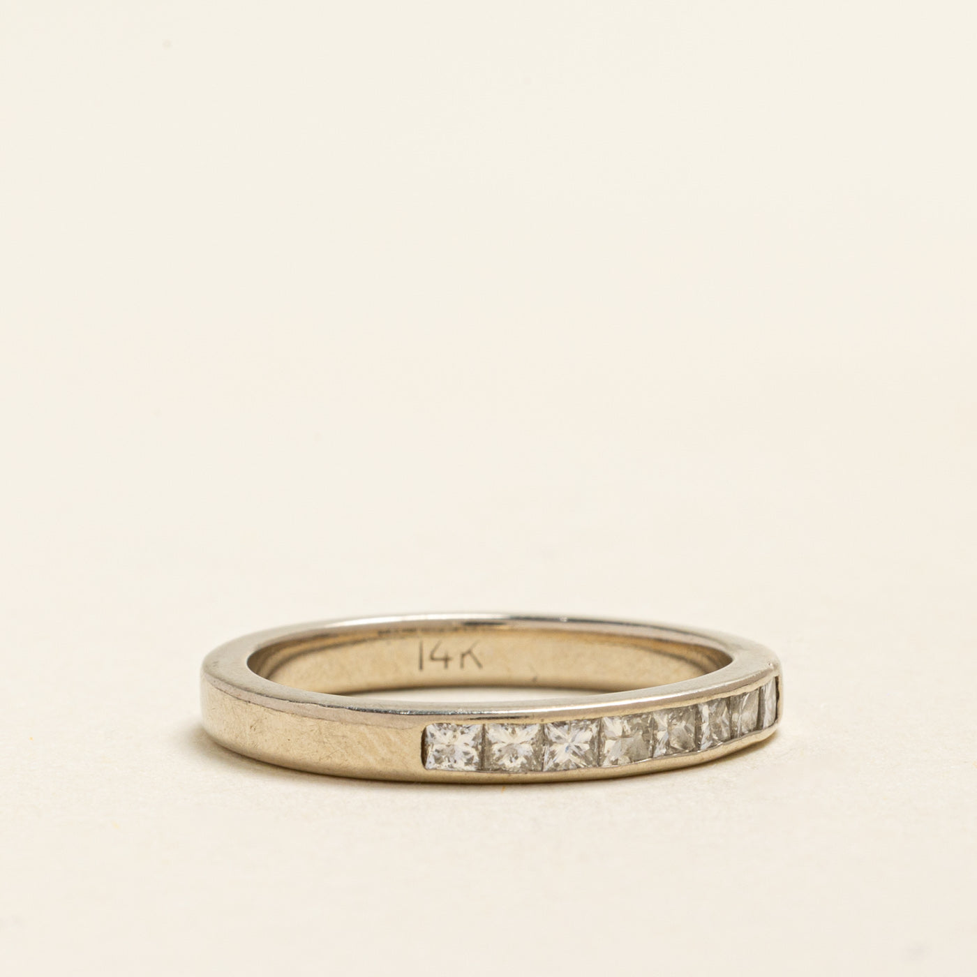 Semi Eternity Princess Cut Diamond Band | 0.64ctw | 2.60mm | SZ 6.25