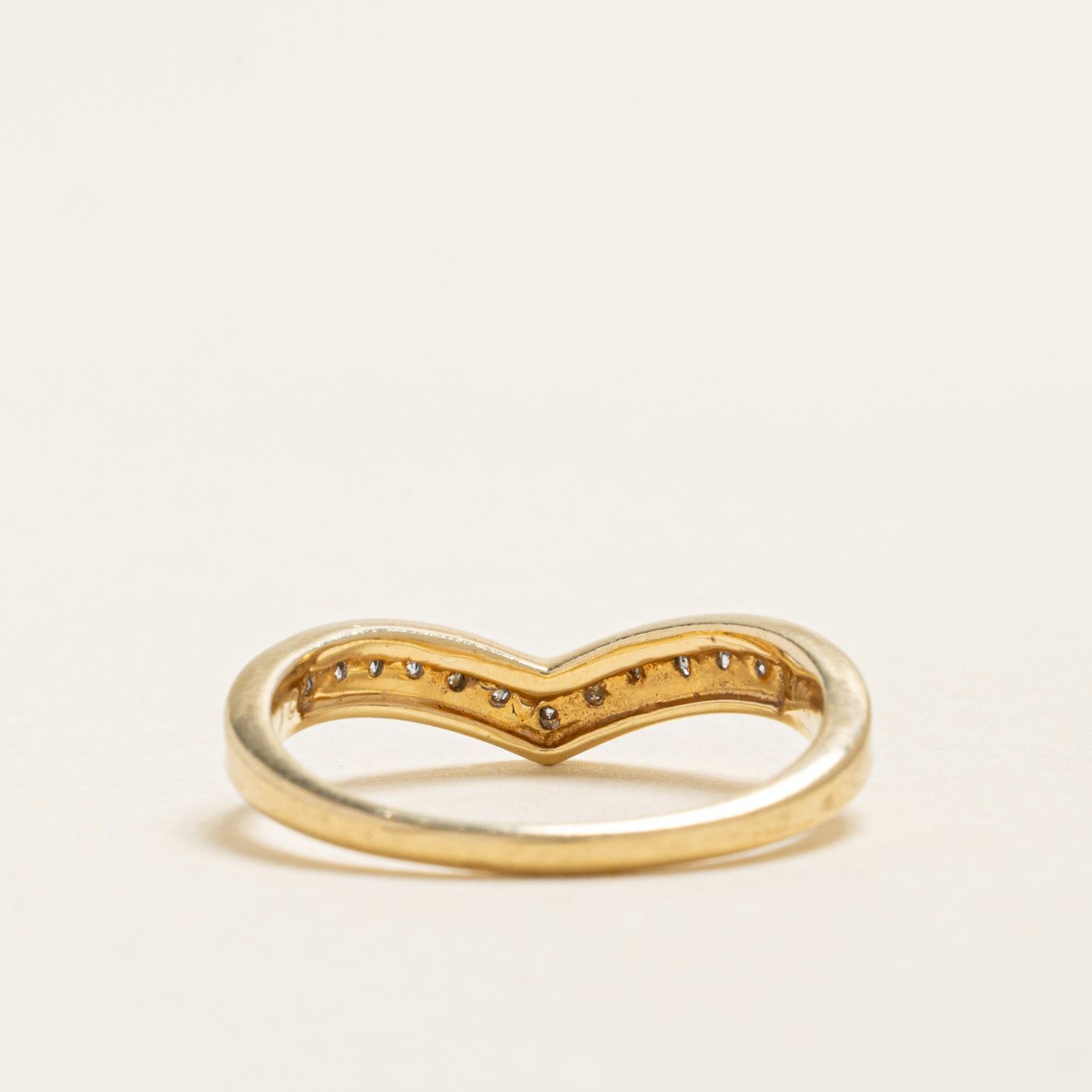 Semi Eternity Diamond Chevron Ring | 0.26ctw | SZ 7.25