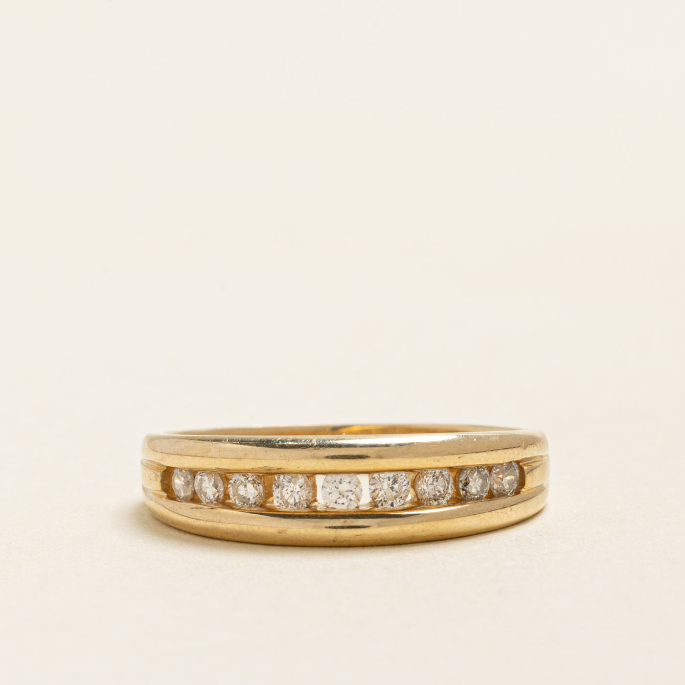 Channel Set Semi Eternity Diamond Band | 0.25ctw | SZ 6.25