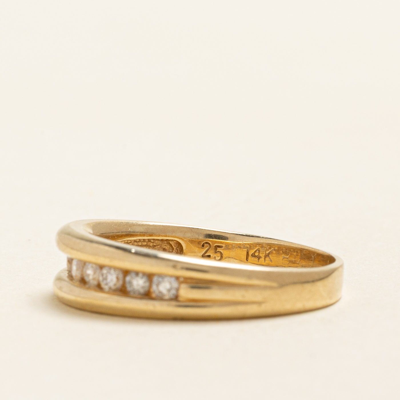 Channel Set Semi Eternity Diamond Band | 0.25ctw | SZ 6.25