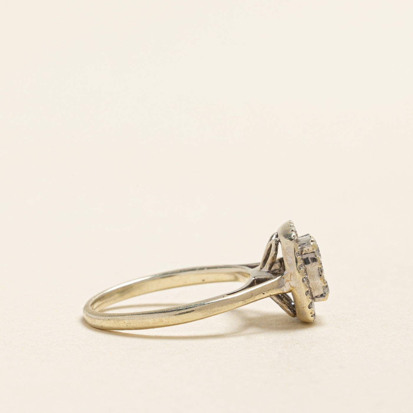 Diamond Cluster Halo Ring | 0.36ctw | SZ 2.75