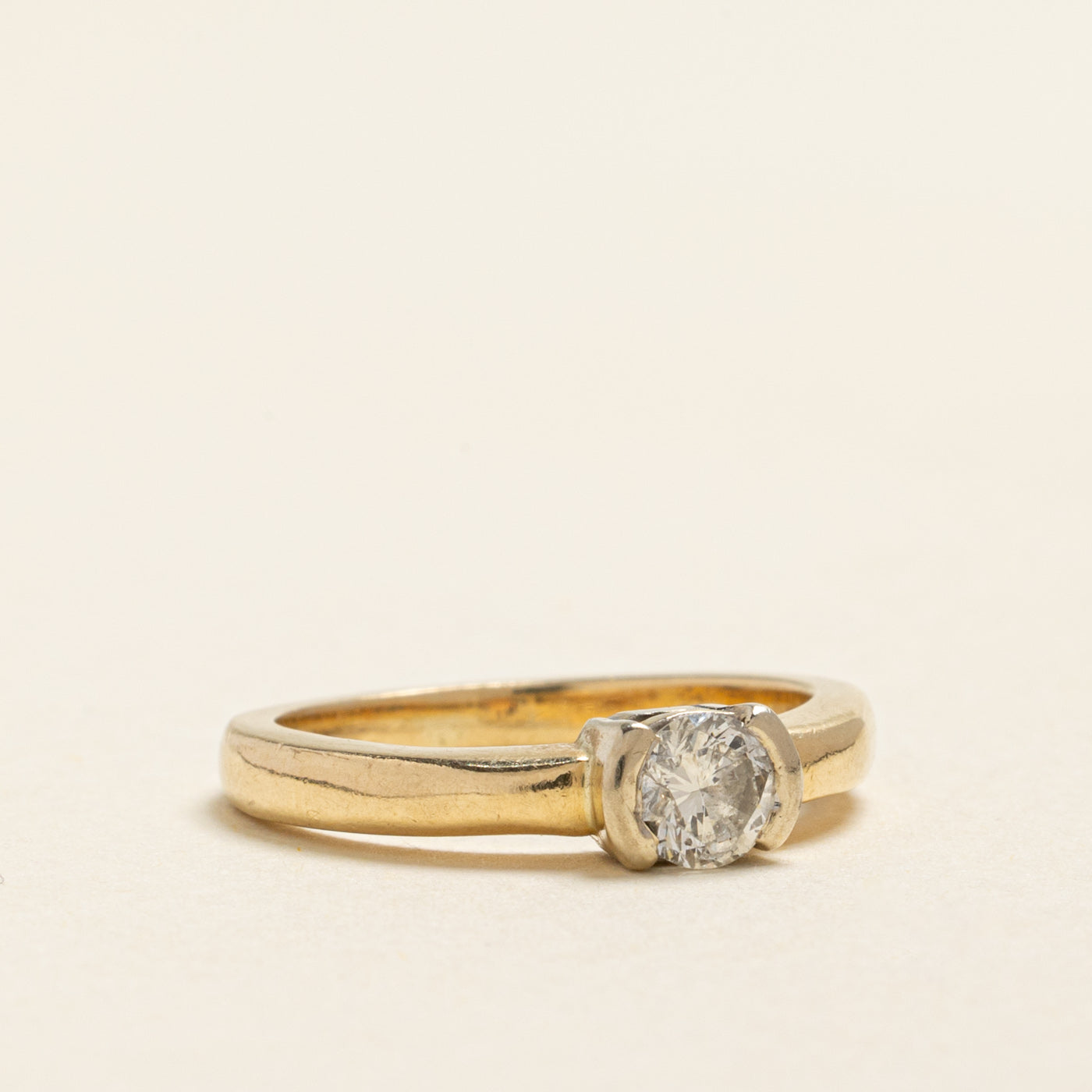 Semi Bezel Set Diamond Ring | 0.34ct | SZ 5