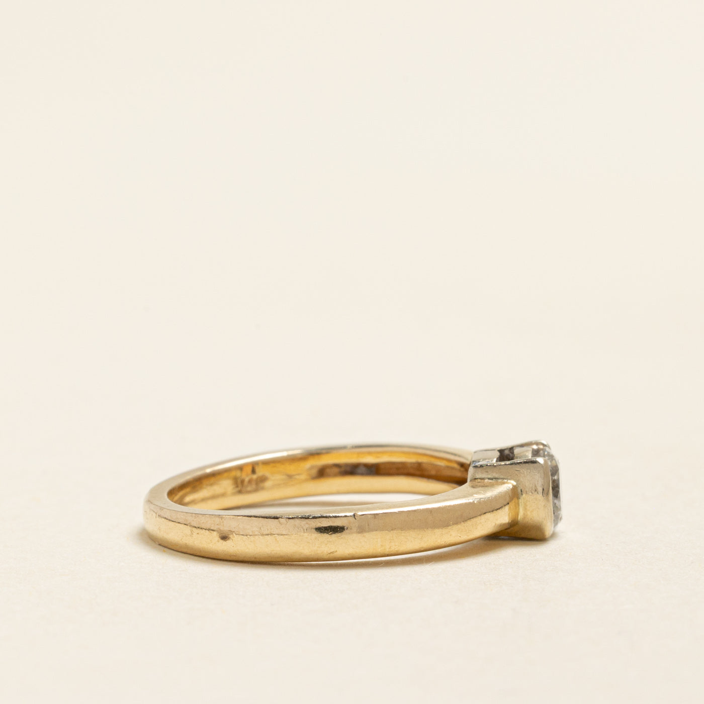 Semi Bezel Set Diamond Ring | 0.34ct | SZ 5