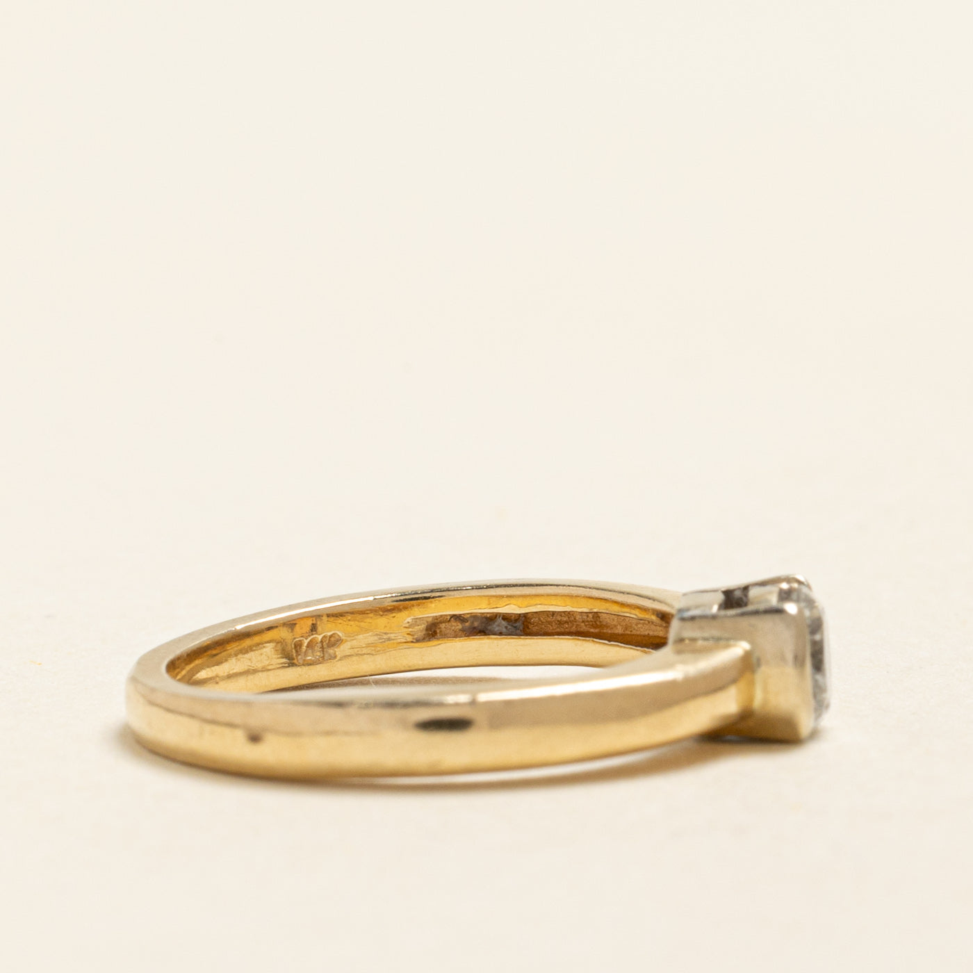 Semi Bezel Set Diamond Ring | 0.34ct | SZ 5