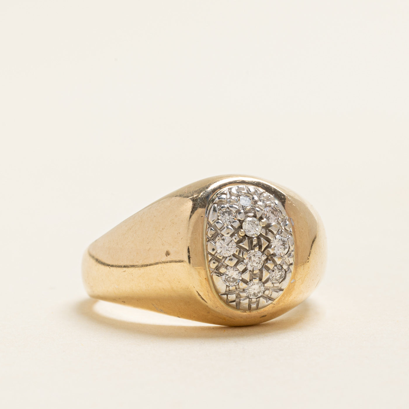 Diamond Cluster Dome Ring | 0.35ctw | SZ 10.75
