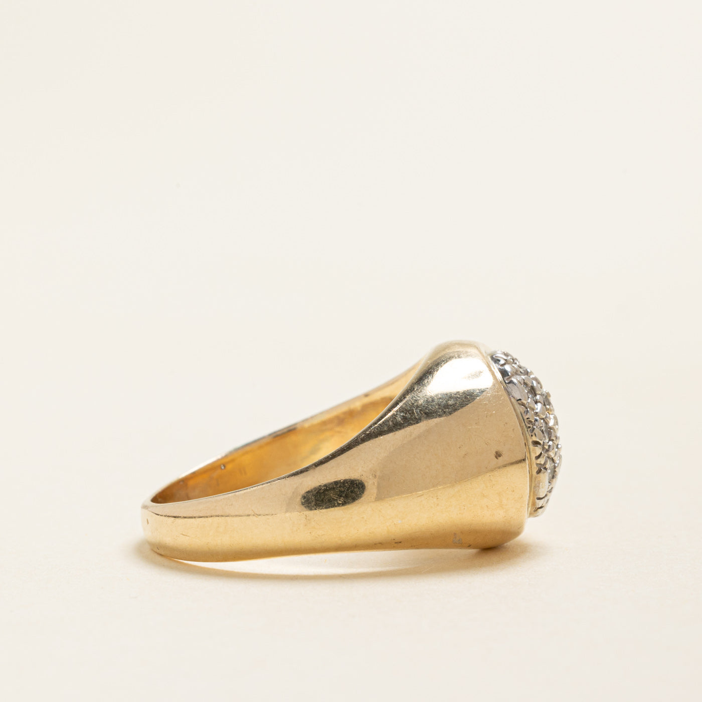 Diamond Cluster Dome Ring | 0.35ctw | SZ 10.75