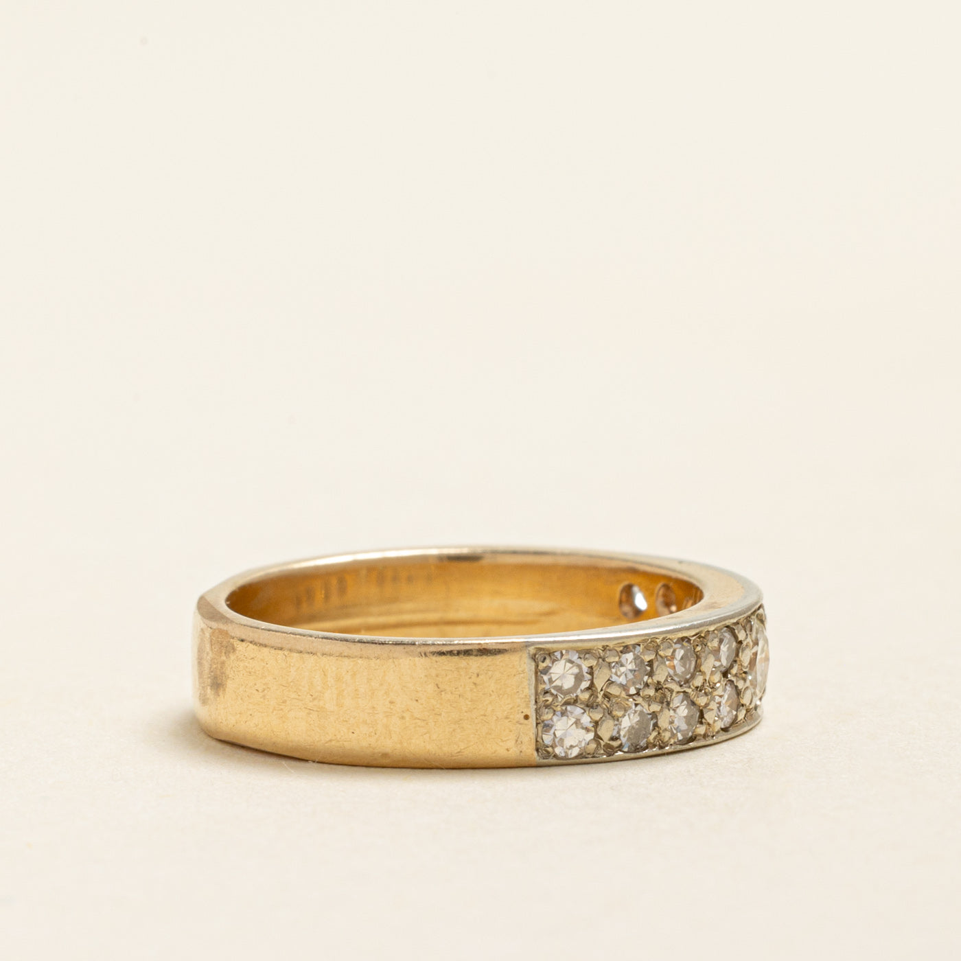 Pave Set Diamond Band | 0.58ctw | 4.50mm | SZ 6