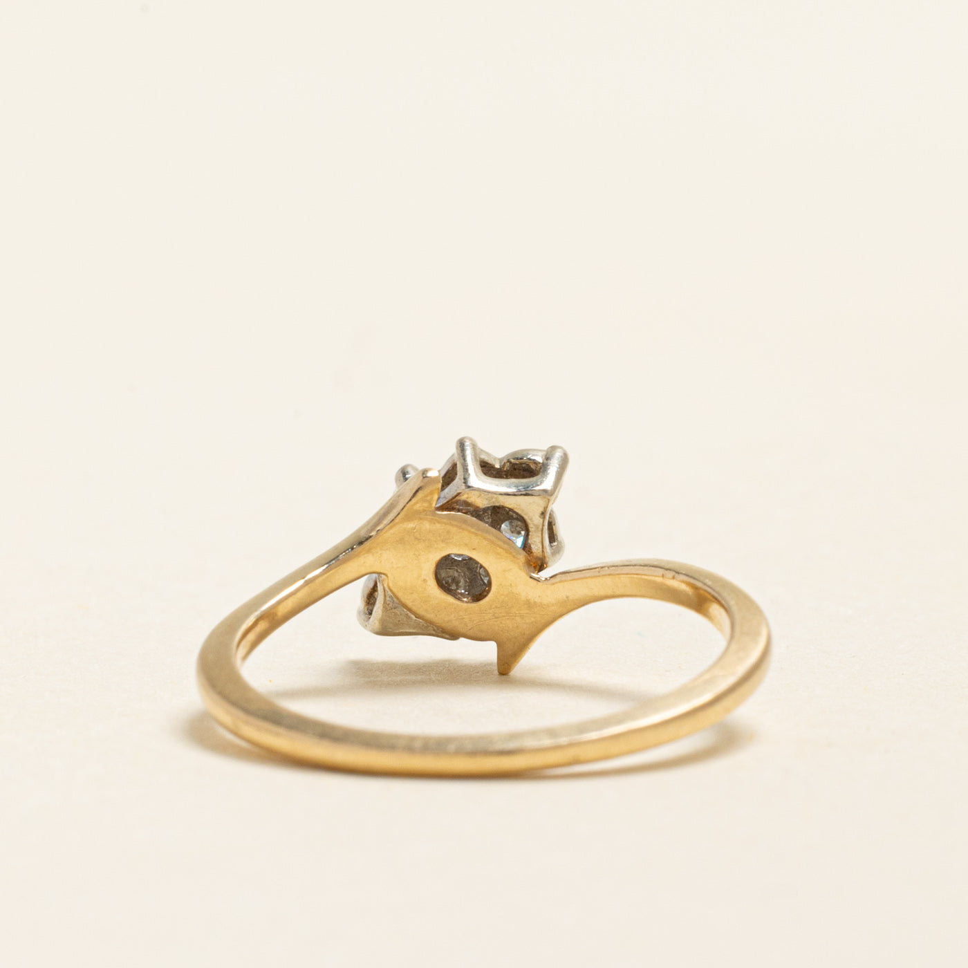 Diamond Cluster Bypass Ring | 0.30ctw | SZ 6