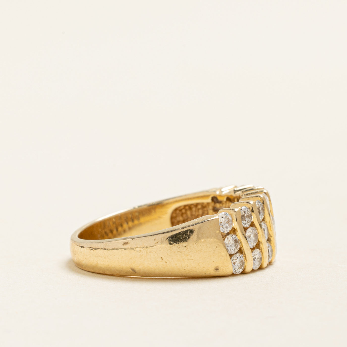 Channel Set Multi Column Diamond Ring | 1.20ctw | SZ 6.75