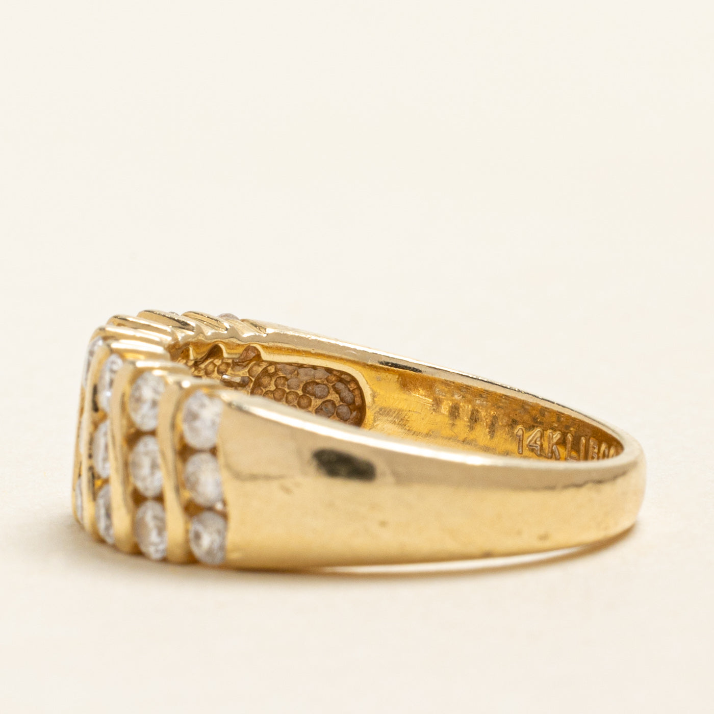 Channel Set Multi Column Diamond Ring | 1.20ctw | SZ 6.75