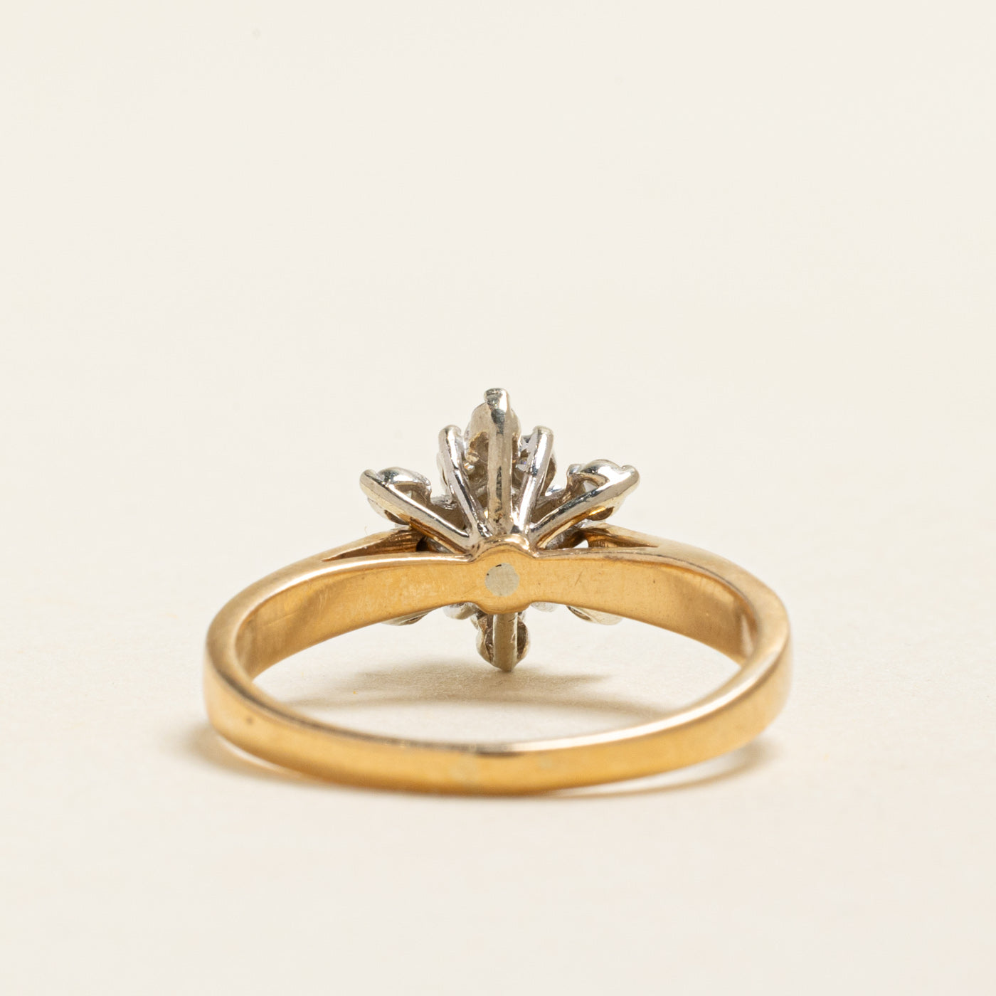 Yellow Gold Diamond Cluster Ring | 0.41ctw | SZ 7.25