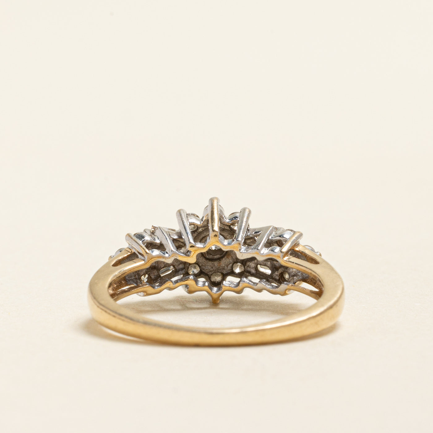 Mix Cut Diamond Cluster Ring | 0.62ctw | SZ 4.75