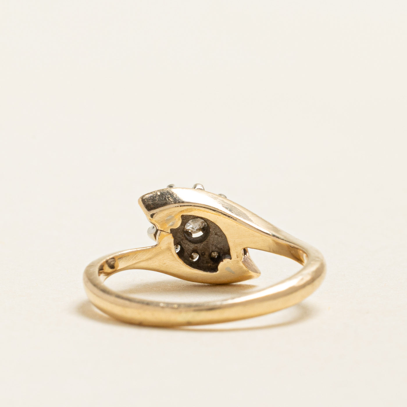 Diamond Cluster Bypass Ring | 0.15ctw | SZ 3
