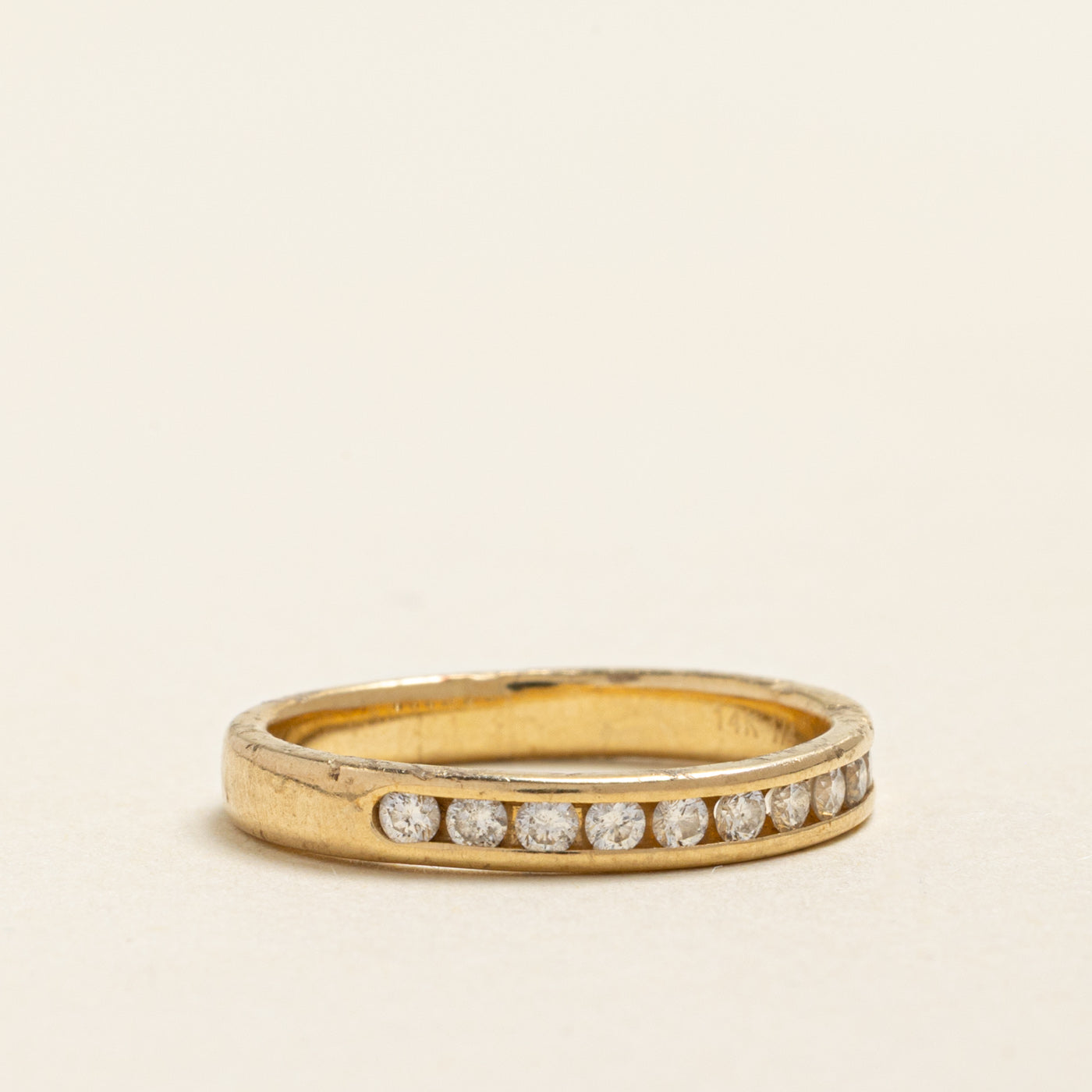 Channel Set Semi Eternity Diamond Band | 0.25ctw | 2.65mm | SZ 5.25