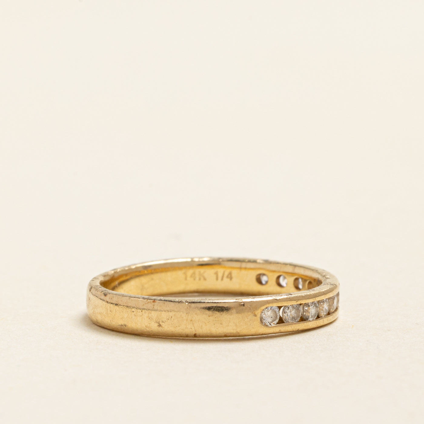 Channel Set Semi Eternity Diamond Band | 0.25ctw | 2.65mm | SZ 5.25