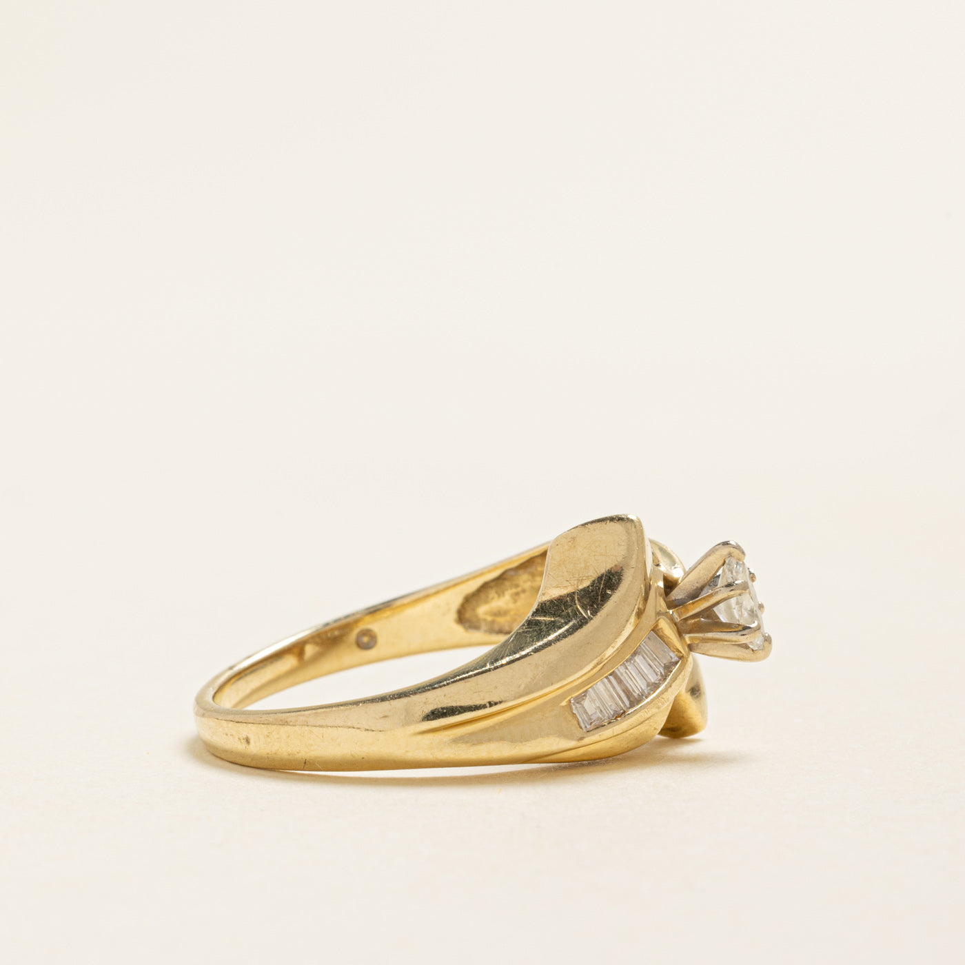 High Set Marquise Cut Diamond Ring | 0.36ctw | SZ 7.25
