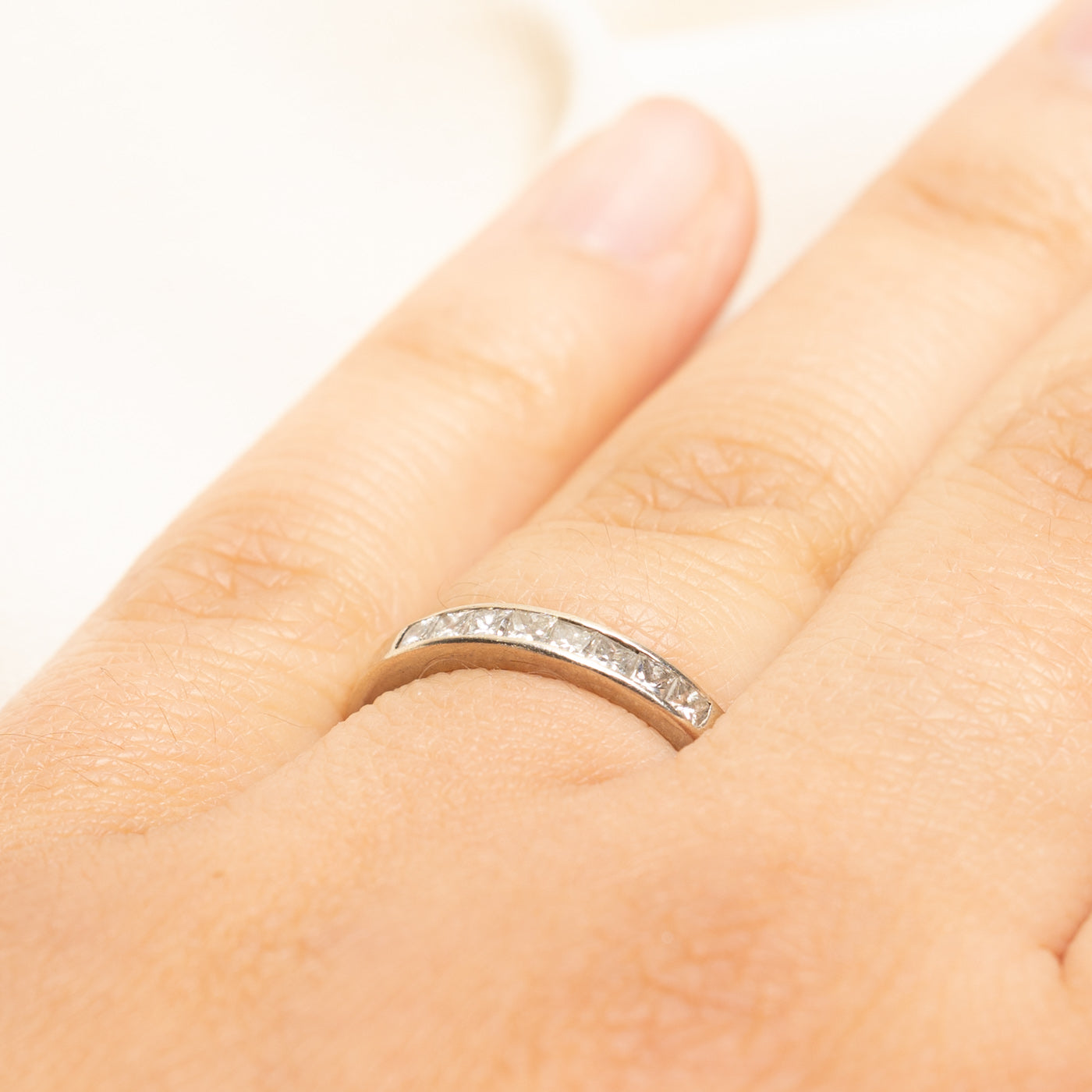 Semi Eternity Princess Cut Diamond Band | 0.64ctw | 2.60mm | SZ 6.25