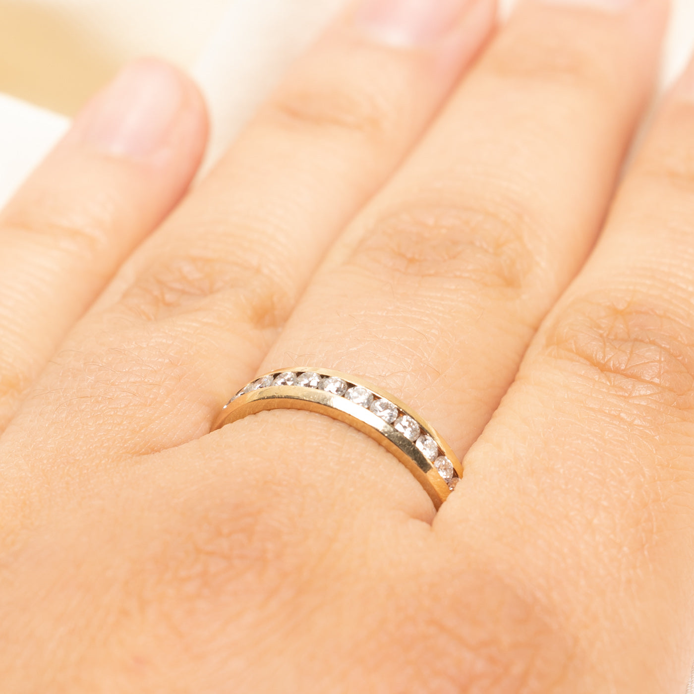 Channel Set Semi Eternity Diamond Band | 0.60ctw | 3.95mm | SZ 8.5