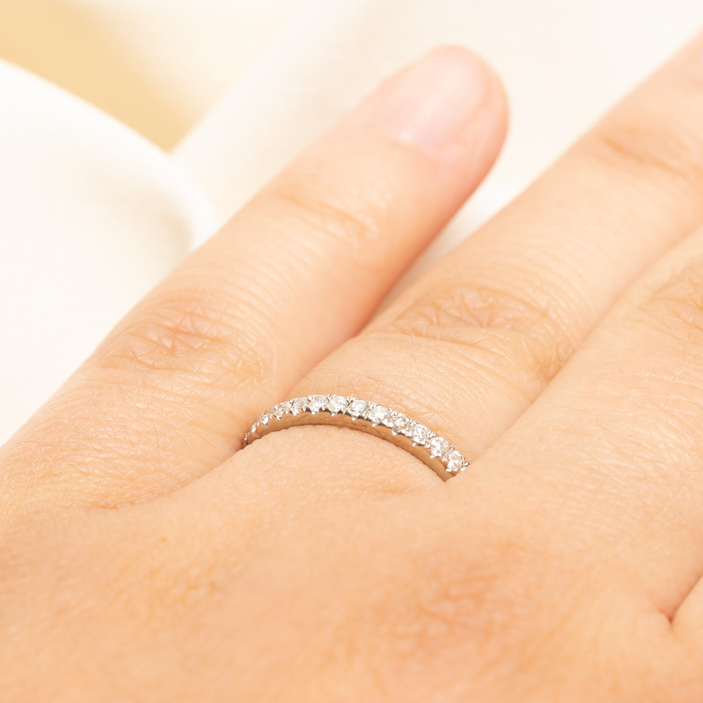 Semi Eternity Diamond Band | 0.35ctw | 2.15mm | SZ 6.5