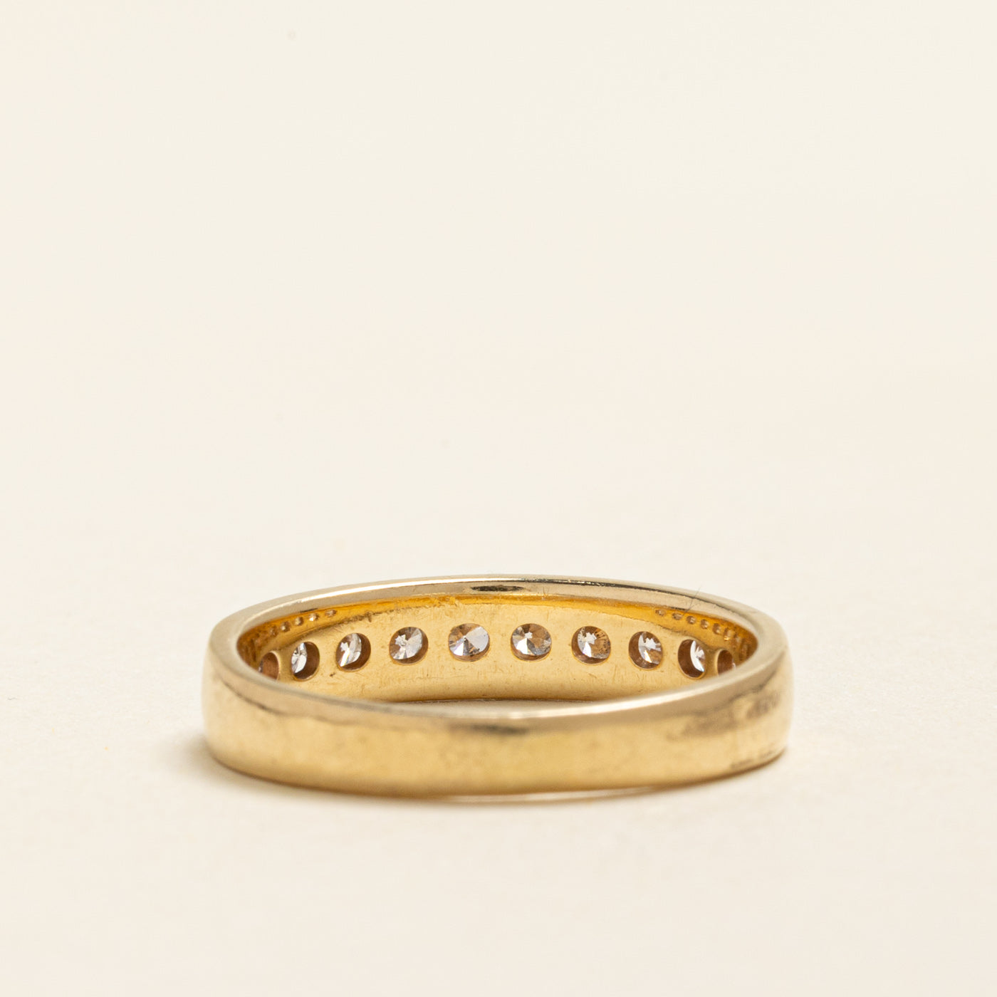 Semi Eternity Diamond Milgrained Band | 0.50ctw | SZ 7