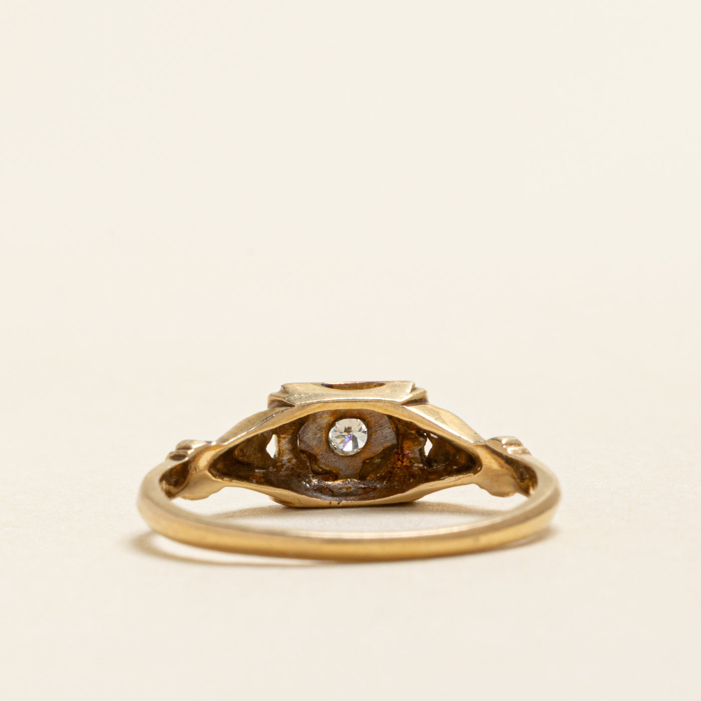 Vintage Canadian Diamond Heart Ring | 0.04ct | SZ 6.25