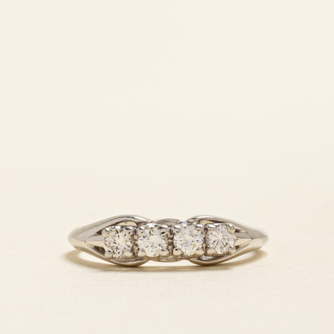 18k Four Stone Diamond Ring | 0.28ctw | SZ 5.25