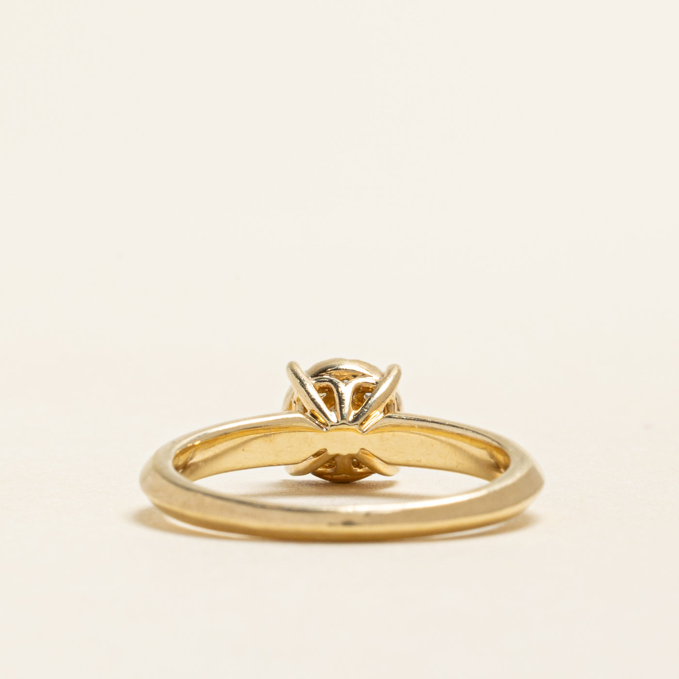 Yellow Gold Diamond Halo Ring | 0.32ctw | SZ 7