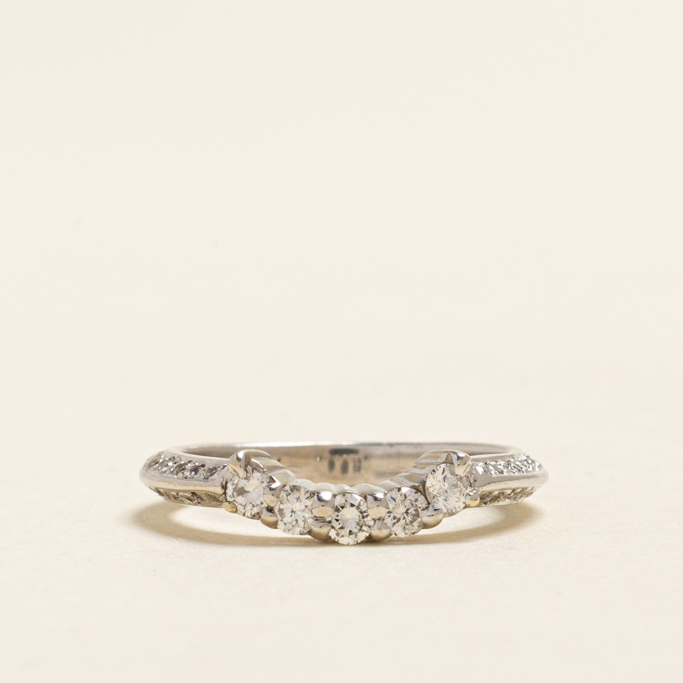 Semi Eternity Diamond Contour Ring | 0.48ctw | SZ 4.25
