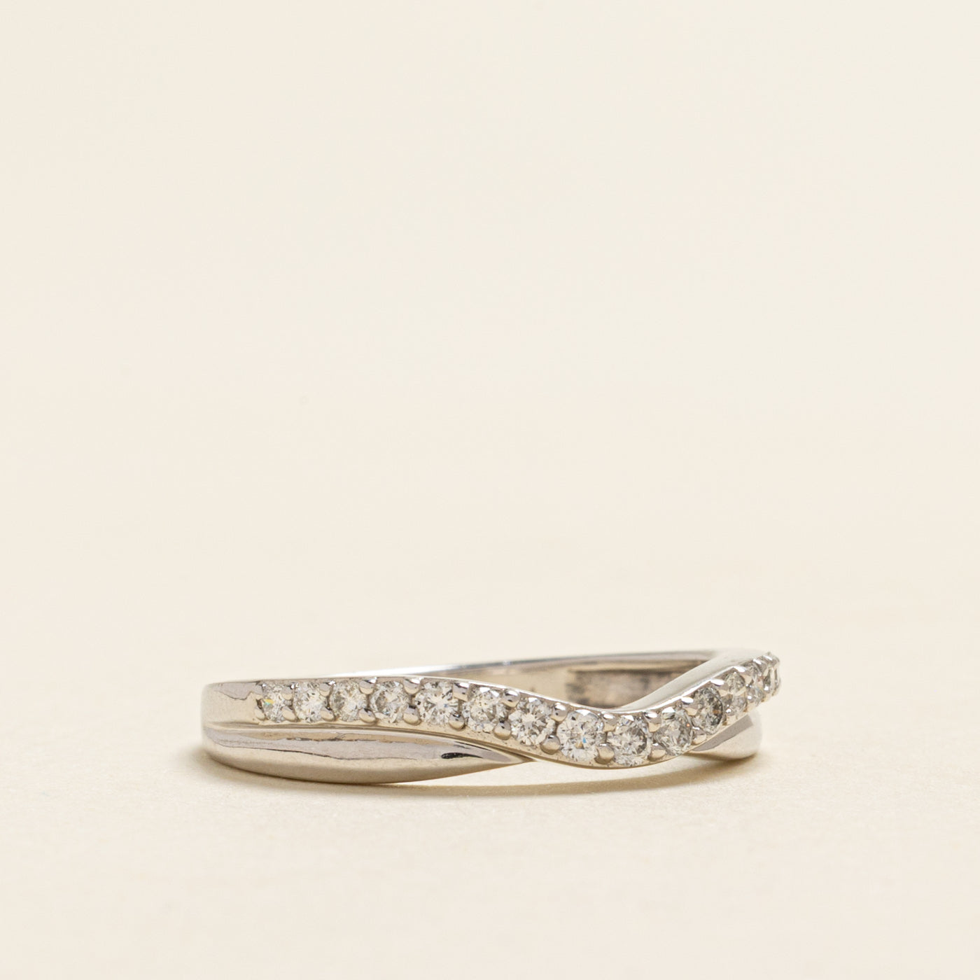 Semi Eternity Diamond Contour Ring | 0.23ctw