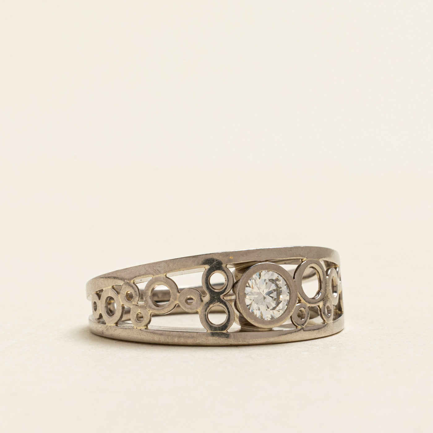 Bezel Set Diamond Openwork Ring | 0.20ct | SZ 5.5