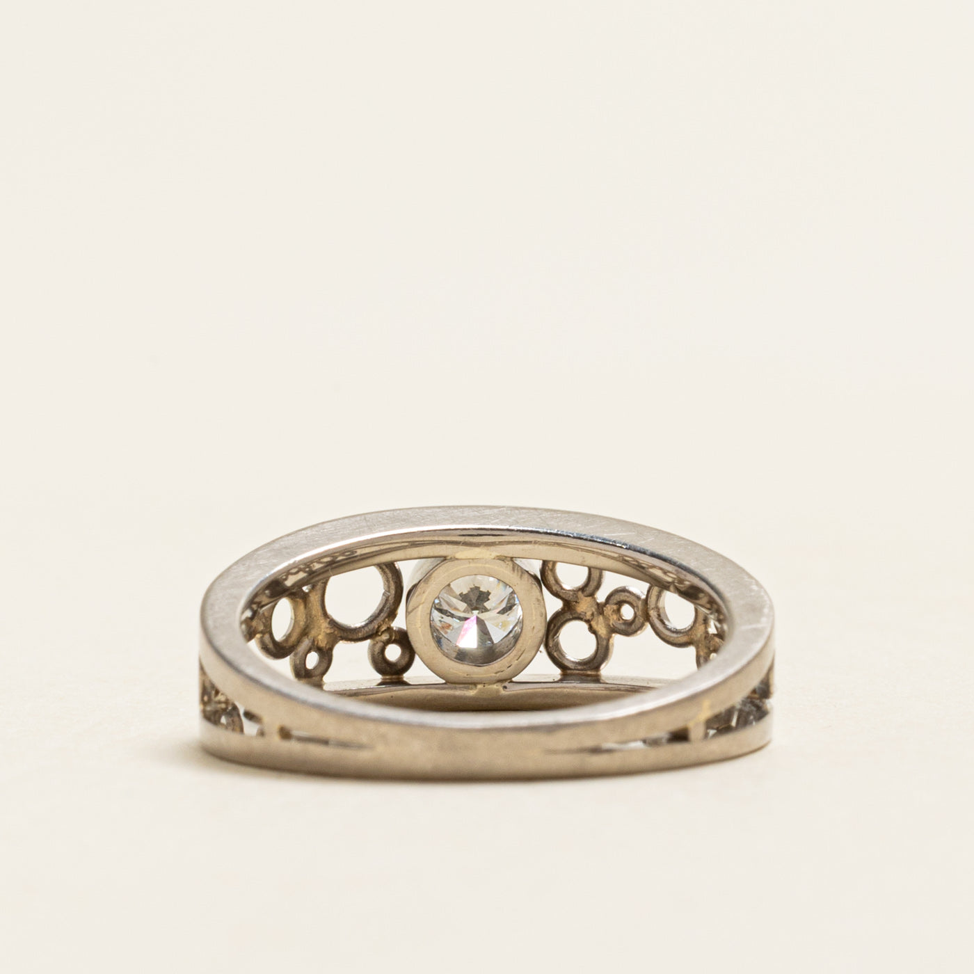 Bezel Set Diamond Openwork Ring | 0.20ct | SZ 5.5