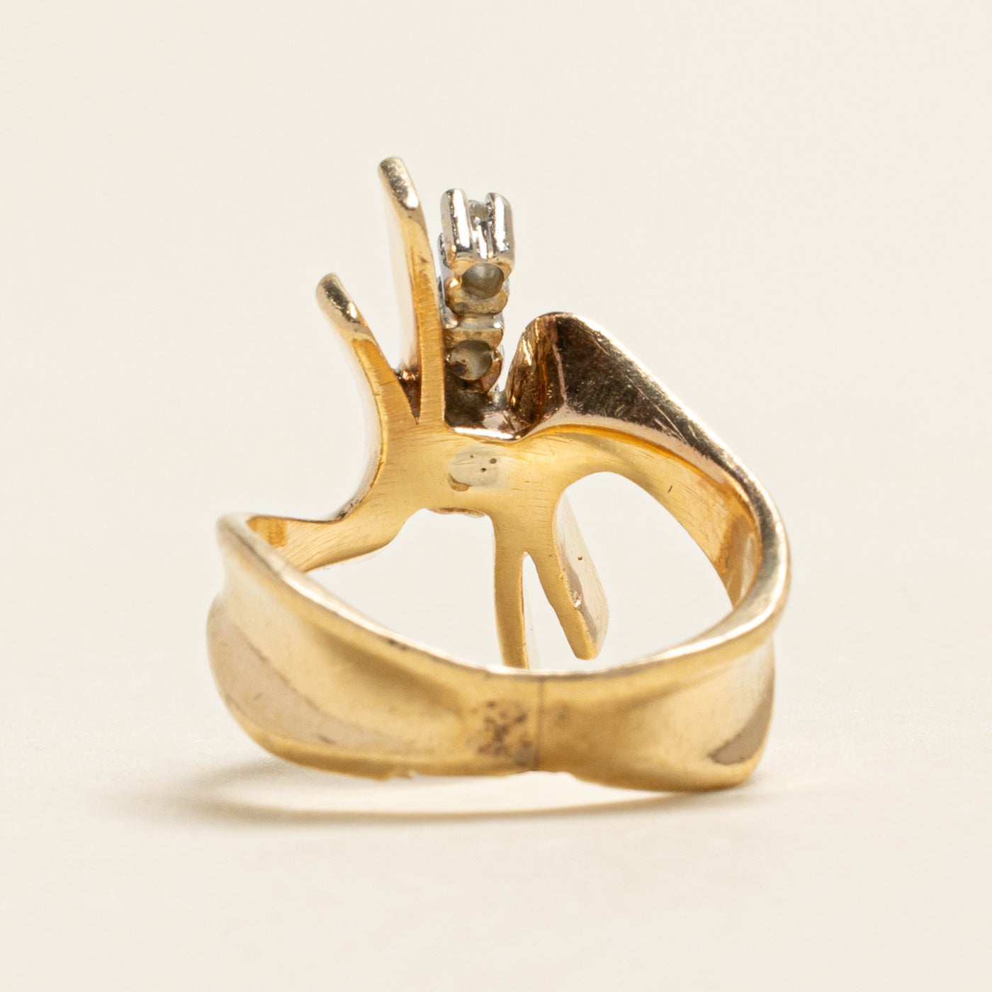 Diamond Column Cocktail Ring | 0.07ctw | SZ 3.75