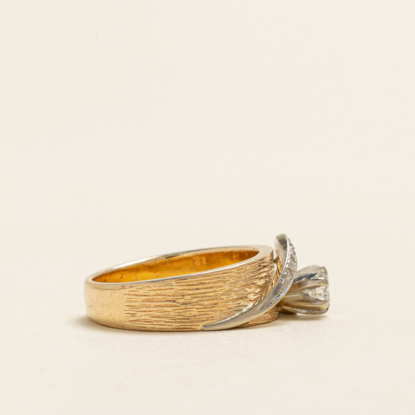 Diamond Swirl Textured Ring | 0.26ctw | SZ 5.25