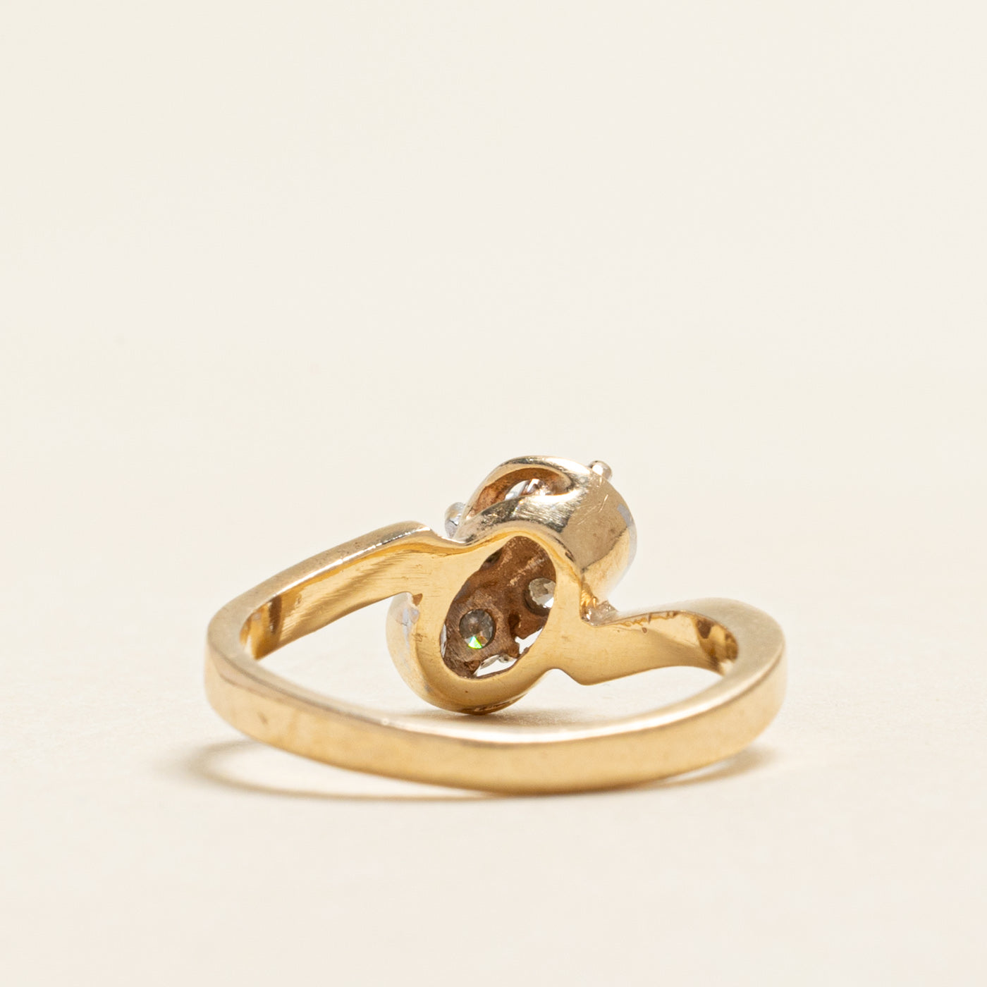 Four Stone Diamond Bypass Ring | 0.20ctw | SZ 5