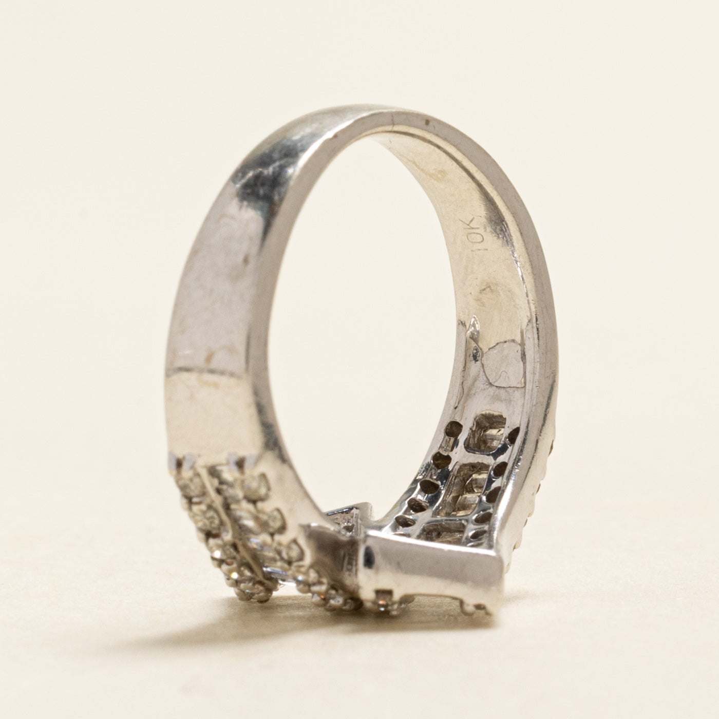 Multi Row Diamond Bypass Ring | 0.60ctw | SZ 5